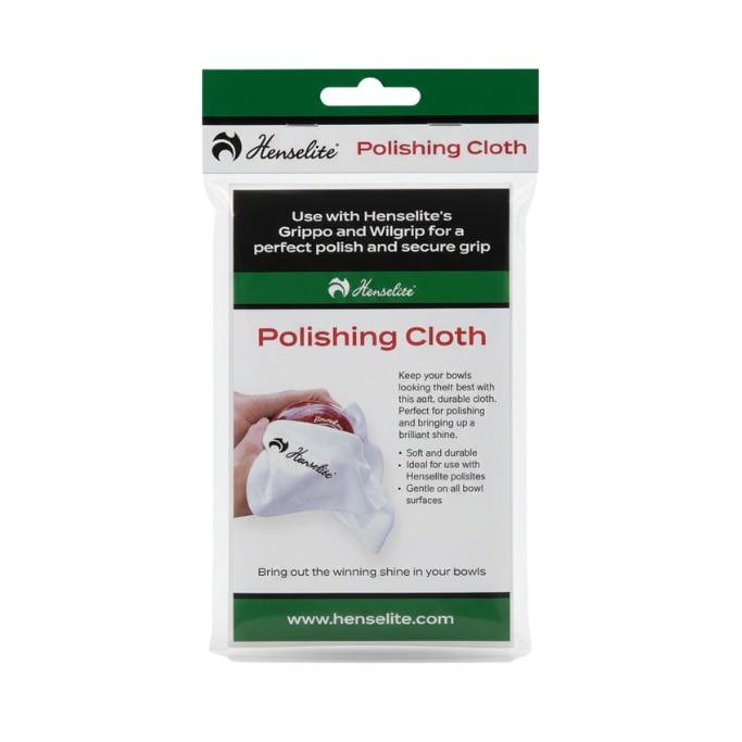 Henselite Logo Polishing Cloth Packaged - White Flannelette