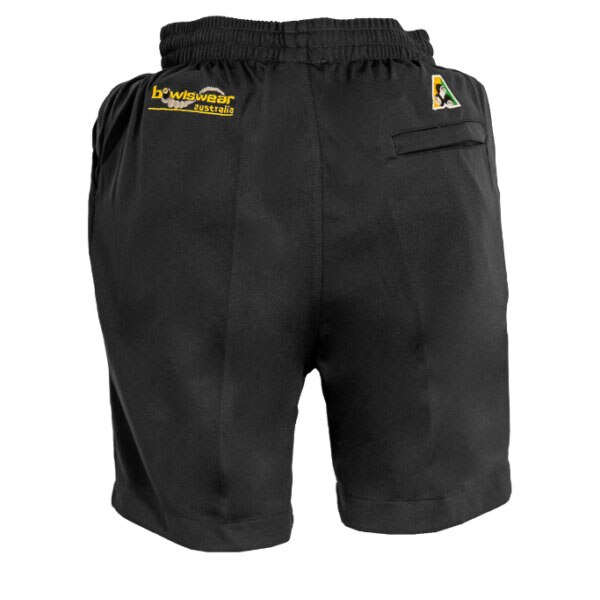 Official Bowls Australia BA logo on Bowlswear Australia shorts